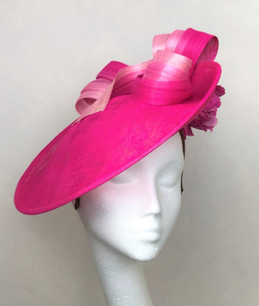 Betty Fuchsia Floral Headpiece