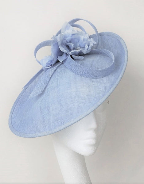 Gloria Pale Blue Disc Headpiece