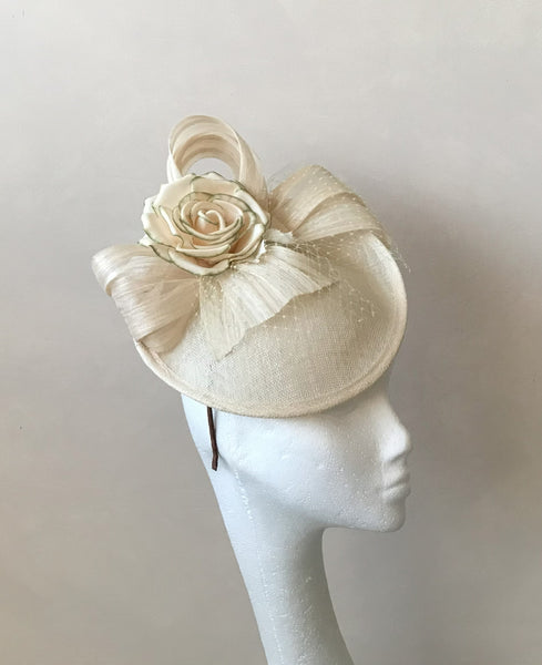 Molly Ivory & Sage Silk Floral Headpiece