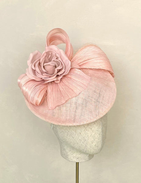 Molly Pale Pink Silk Floral Headpiece