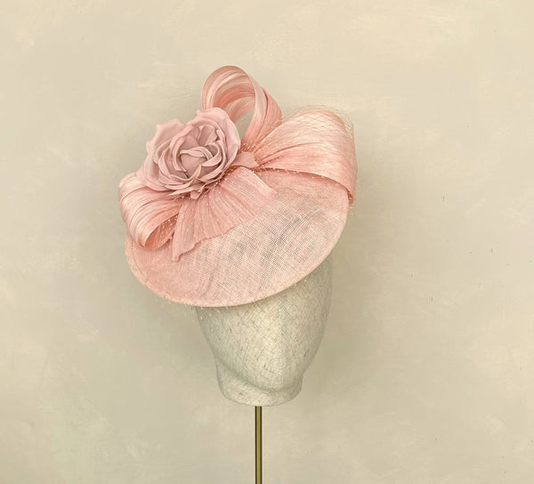 Molly Pale Pink Silk Floral Headpiece