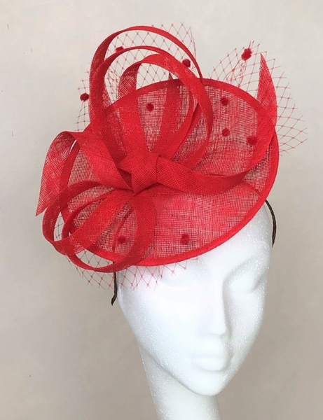 Lily Red Headpiece