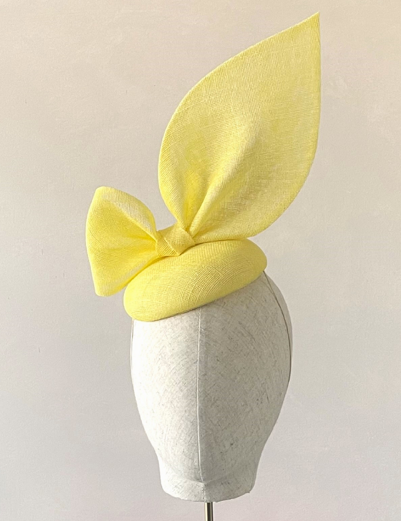 Diana Yellow Bow Headpiece