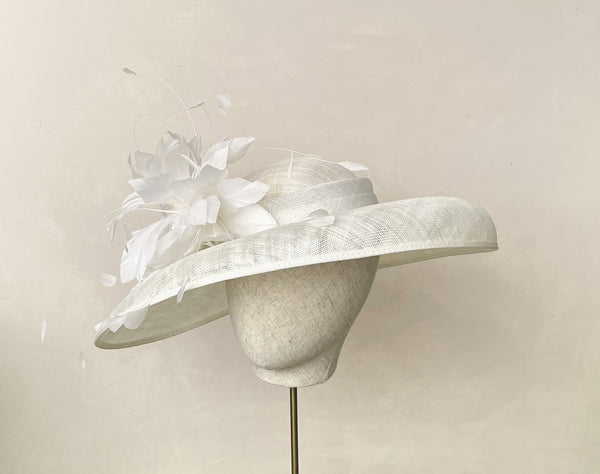 Claudia Ivory Wide Brimmed Hat