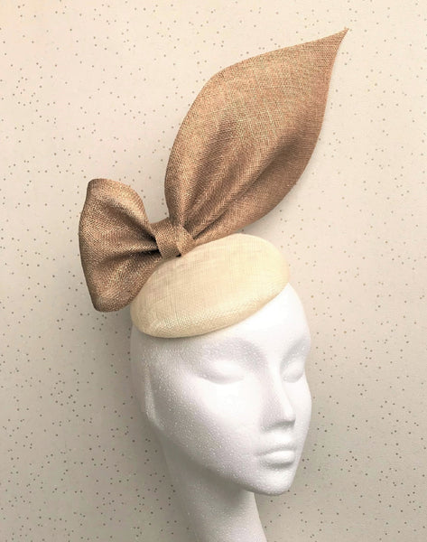 Diana Gold and Ivory Bow Headpiece